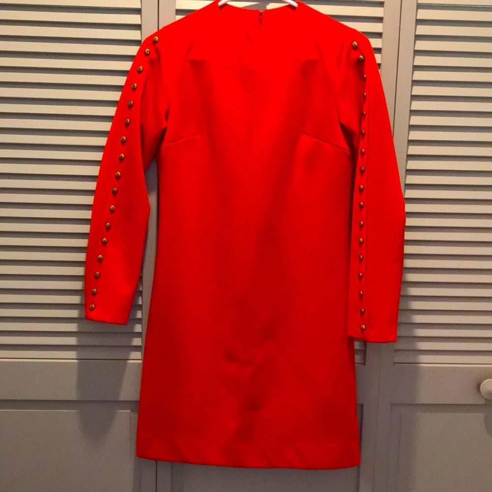 vintage- Long sleeve red dress
